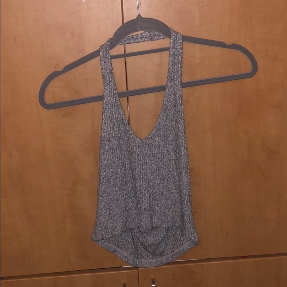 Brandy Melville Grey Halter Top